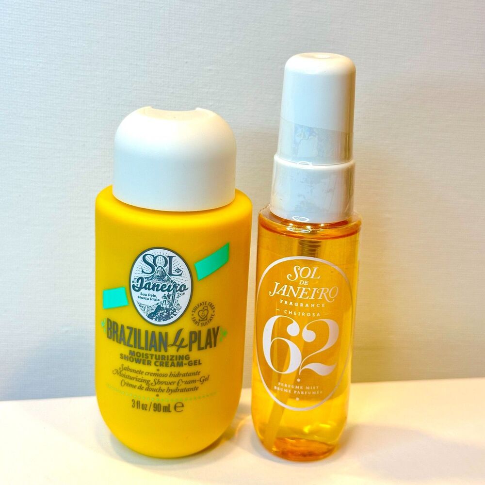 Sol de Janeiro BUNDLE travel size perfume mist 62 + shower cream gel 3oz